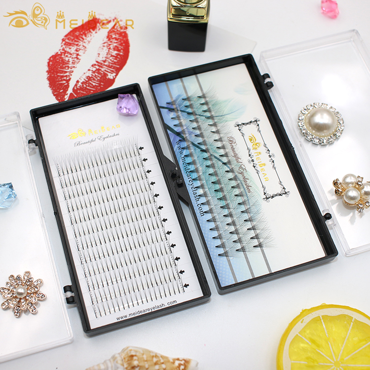 Natural looking and lightweight volume eyelash extension with best raw material from factory